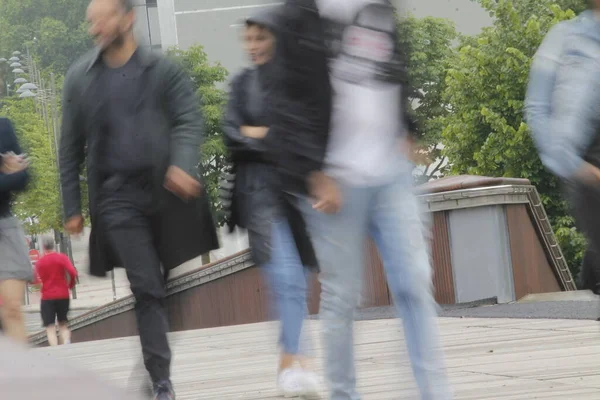 People Walking Urban Environment — Stock Photo, Image