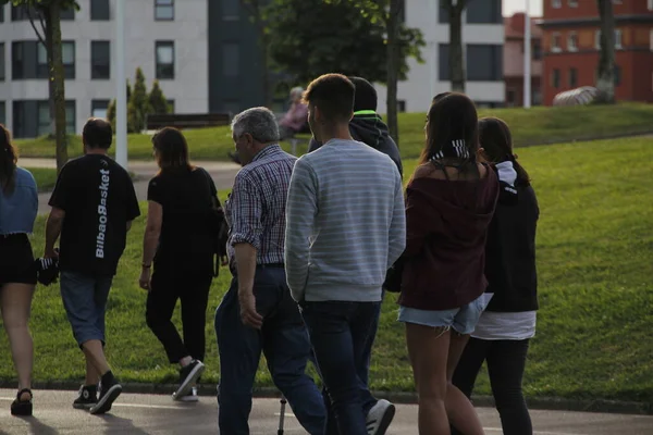 People Walking Urban Environment — Stock Photo, Image