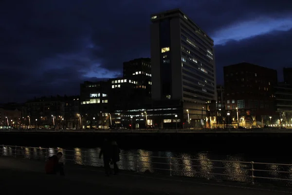 Paisaje Urbano Ciudad Bilbao España — Foto de Stock