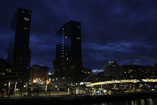 Paisaje Urbano Ciudad Bilbao España — Foto de Stock