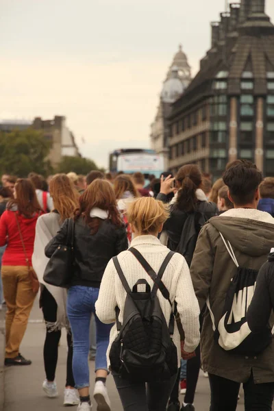 Persone Una Strada Londra — Foto Stock