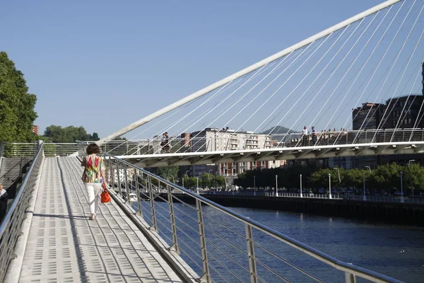 Uitzicht Rivier Van Bilbao — Stockfoto