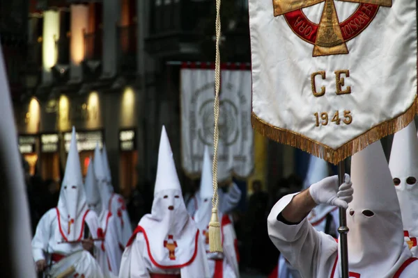 Parade Pendant Semaine Sainte Espagne — Photo