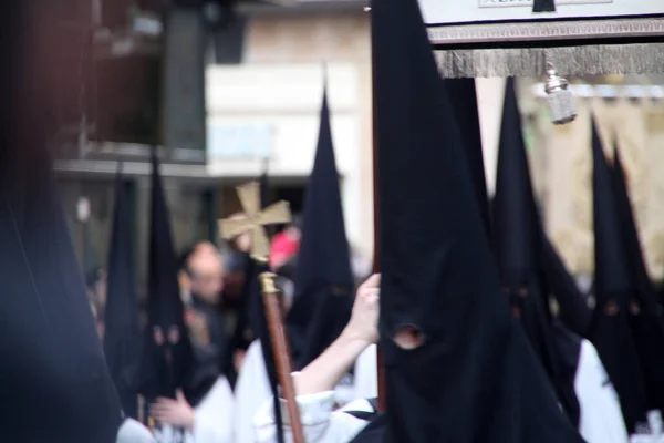 Parade Pendant Semaine Sainte Espagne — Photo