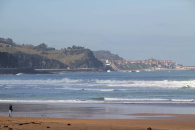 Bask Ülkesi kıyısı manzarası