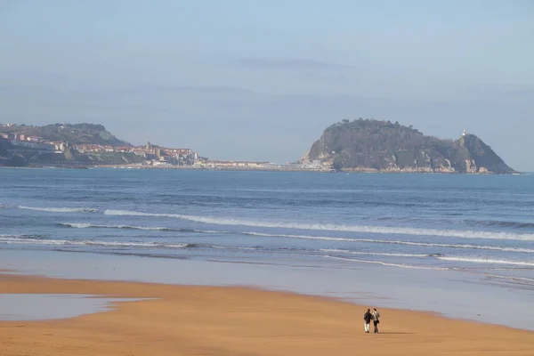 Utsikt Över Baskiens Strand — Stockfoto