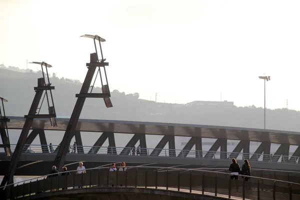 Pont Sur Estuaire Bilbao — Photo