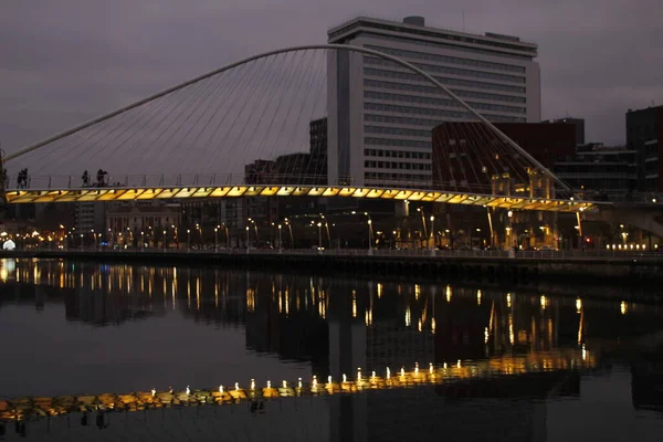 Brücke Über Die Mündung Von Bilbao — Stockfoto