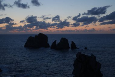 Kuzey İspanya kıyılarının manzarası