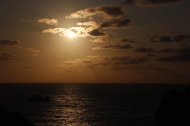 Kuzey İspanya kıyılarının manzarası