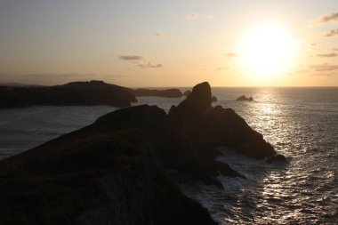 Kuzey İspanya kıyılarının manzarası