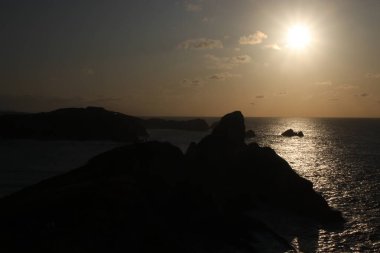 Kuzey İspanya kıyılarının manzarası