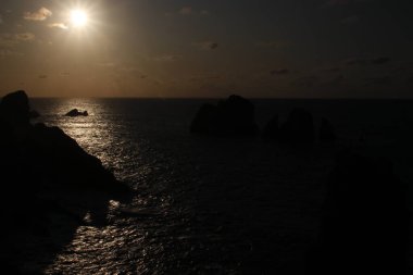 Kuzey İspanya kıyılarının manzarası