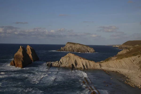 Vista Orilla Del Norte España — Foto de Stock