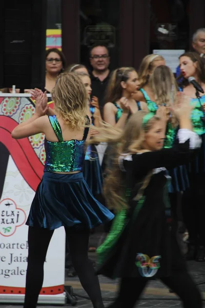 Dança Popular Irlandesa Festival Rua — Fotografia de Stock