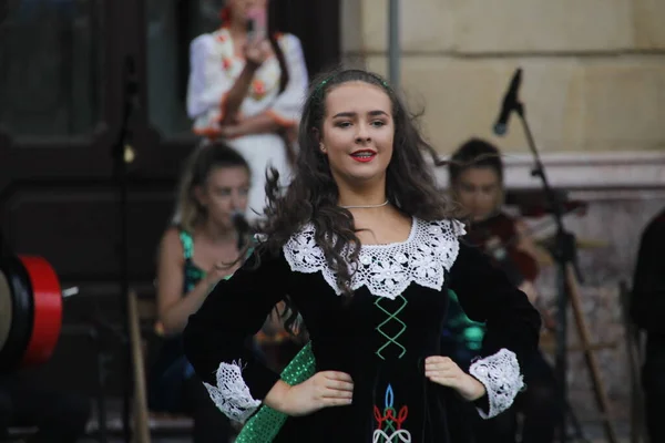 Danza Folclórica Irlandesa Festival Callejero — Foto de Stock