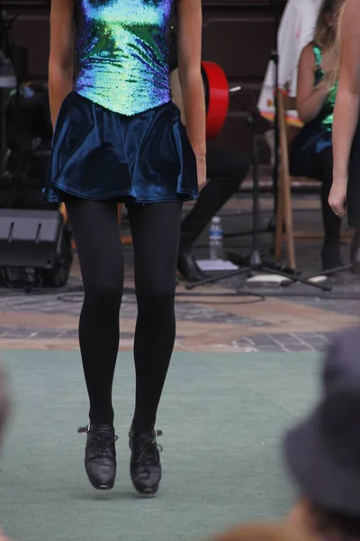 Irish Folk Dance Street Festival — Stock Photo, Image