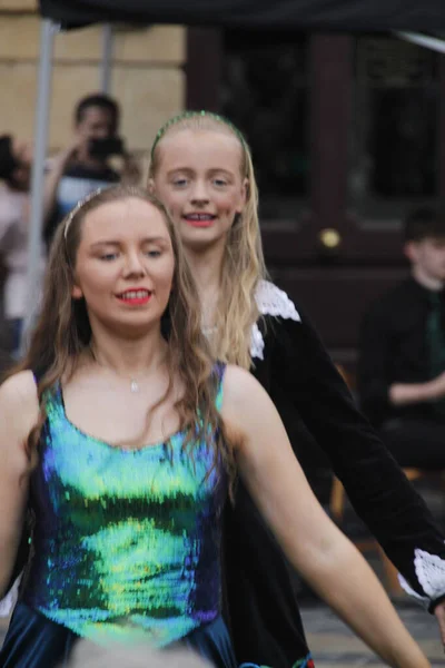 Danza Folclórica Irlandesa Festival Callejero —  Fotos de Stock