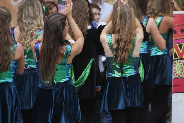 Dança Popular Irlandesa Festival Rua — Fotografia de Stock