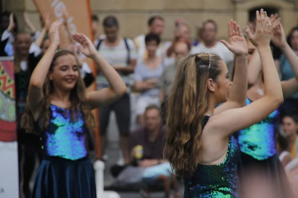 Ierse Volksdans Een Straatfestival — Stockfoto