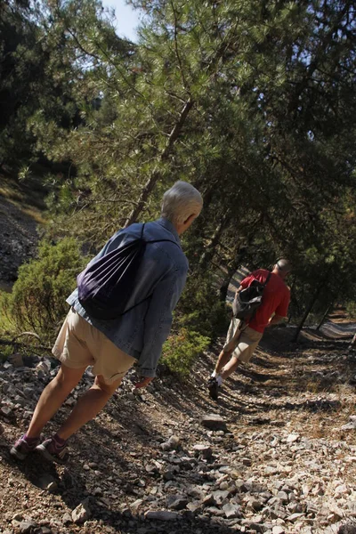 Hiking in the countryside