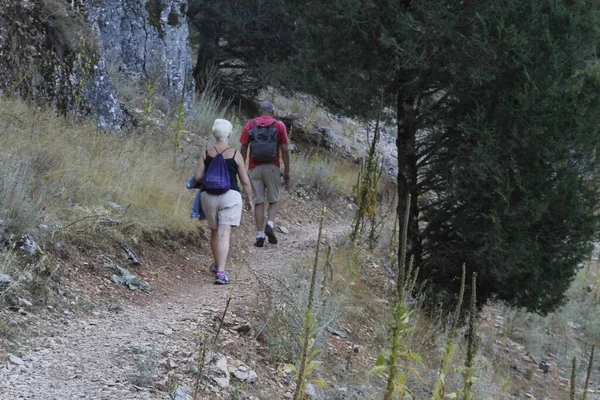 Hiking in the countryside