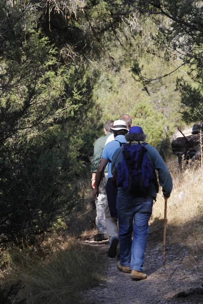 Hiking in the countryside