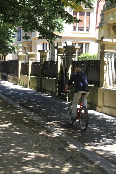 Radfahren Der Stadt — Stockfoto