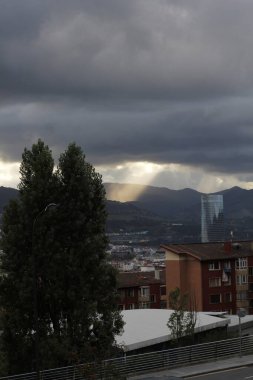 Bilbao şehrinin kentsel manzarası