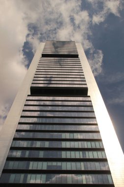 Madrid 'in finans bölgesinde gökdelen