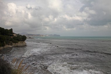 Alicante, İspanya kıyısı manzarası