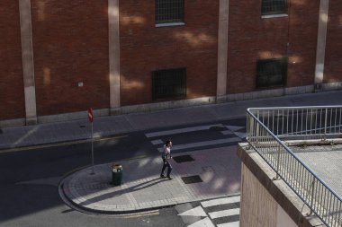 İspanya 'nın Bilbao şehrinde şehir manzarası