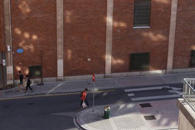 İspanya 'nın Bilbao şehrinde şehir manzarası