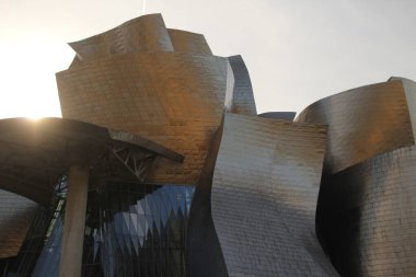 İspanya 'nın Bilbao şehrinde şehir manzarası