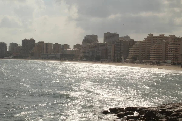 Alicante Spanya Kıyısı Manzarası — Stok fotoğraf