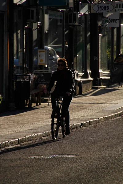 Radfahren Einer Städtischen Umgebung — Stockfoto