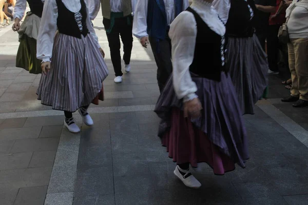 Baskijska Parada Ludowa Ulicy — Zdjęcie stockowe