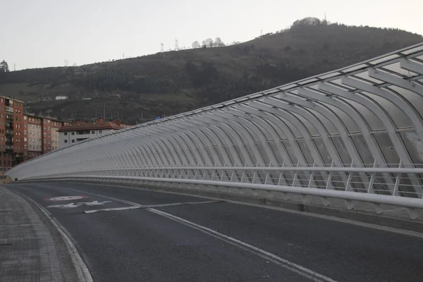 Bro Över Mynningen Bilbao — Stockfoto