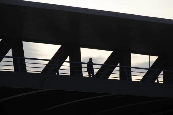 Pont Sur Estuaire Bilbao — Photo