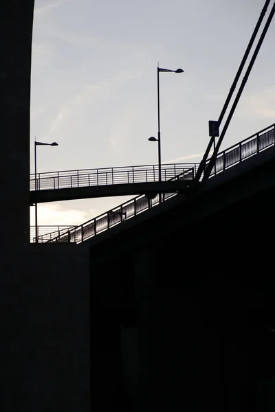 Puente Sobre Estuario Bilbao — Foto de Stock