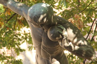 Stockholm şehrinde heykel