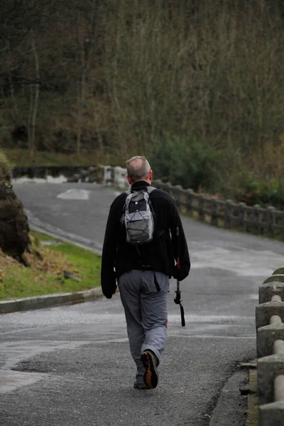 Wandern Auf Dem Land — Stockfoto