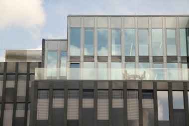 Frankfurt şehrinin mimarisi.