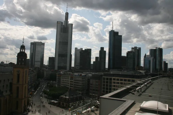 Építészet Frankfurt Városában — Stock Fotó