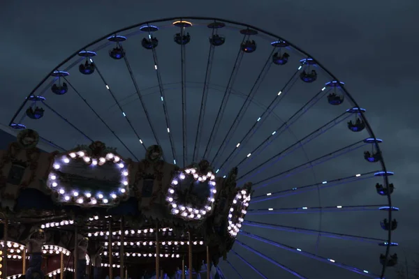 Roue Dans Parc Attractions — Photo