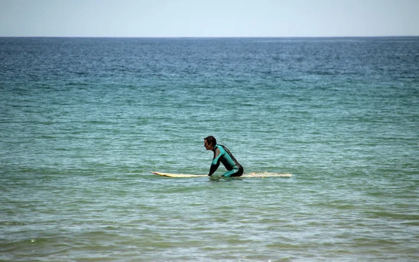 Surfování Břehu Baskicka — Stock fotografie