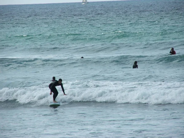 Surf Orilla Del País Vasco — Foto de Stock