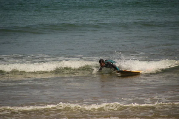 Surf Orilla Del País Vasco —  Fotos de Stock