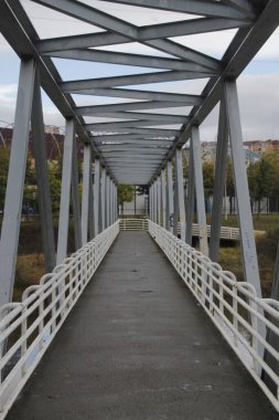 İspanya 'nın Bilbao bölgesindeki köprü.