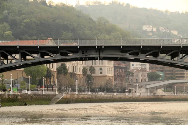 Híd Bilbao Térségében Spanyolország — Stock Fotó